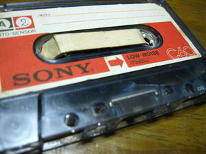 使用済み　中古　カセットテープ　SONY　ｃ60　Type1　ノーマル　60分　1本　爪なし　No45紙ケース