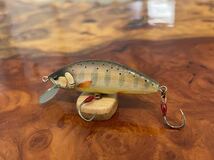 T.C.G Handmade Lures 50s No.7 ハンドメイドミノー アワビ貼り ハンドメイドルアー_画像2