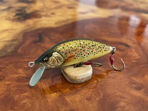 T.C.G Handmade Lures 50s No.12 ハンドメイドミノー アワビ貼り ハンドメイドルアー