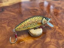 T.C.G Handmade Lures 50s No.15 ハンドメイドミノー アワビ貼り ハンドメイドルアー_画像3