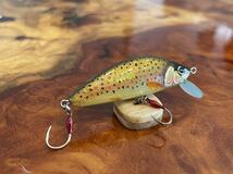 T.C.G Handmade Lures 50s No.16 ハンドメイドミノー アワビ貼り ハンドメイドルアー_画像3