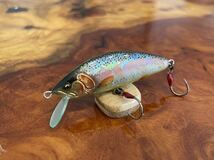 T.C.G Handmade Lures 50s No.17 ハンドメイドミノー アワビ貼り ハンドメイドルアー_画像1