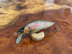 T.C.G Handmade Lures 50s No.22 ハンドメイドミノー アワビ貼り ハンドメイドルアー