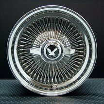 ワイヤーホイール T's WIRE 13X7J STD100SP オールクローム ホワイトリボンタイヤセット　＜ローライダー/USDM/アコード/ハイラックス＞_画像4