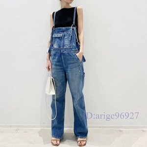 R002* new goods lady's all-in-one Denim overall overall Denim pants Denim .. trousers jeans casual free size 