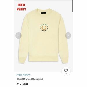 [ popular ]FRED PERRY Fred Perry Global Branded Sweatshirt sweat Golf wear embroidery Logo month katsura tree . regular price 17,600 jpy M8602/J87