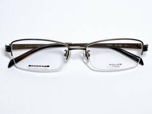  Police POLICE glasses * half rim tea case attaching * glasses frame 