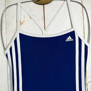 【即決】adidas アディダス 女性用 ワンピース 競泳水着 Navy 海外28の画像5