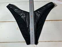 【即決】speedo スピード 女性用 ビーチバレー ビキニ ショーツ 水着 ブルマ 光沢 チーキー Black 海外M_画像6