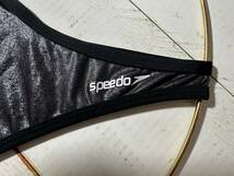 【即決】speedo スピード 女性用 ビーチバレー ビキニ ショーツ 水着 ブルマ 光沢 チーキー Black 海外M_画像4