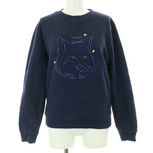 MAISON KITSUNE メゾンキツネ トレーナー スウェット ネイビー XSサイズ