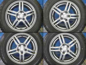 WAREN＋20年製ブリザックVRX2●16インチ6.5J＋45 5穴PCD114.3●215/65R16●タイヤホイール4本●手渡し可！●E52エルグランド●(fW731