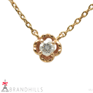4 ° C Yond Sea Diamond 1 Зерновое ожерелье K10 Золото PG Pink Gold Beauty