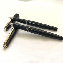 軽メンテ済 MONTBLANC モンブラン 万年筆 320.211系 ブラック×ゴールド 黒×金 コンバータ? カートリッジ IW311AP01MNT//_画像2