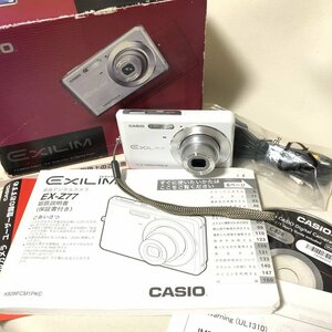 美品 良品 CASIO カシオ コンパクトデジタルカメラ EX-277 エクシリム 電池 他付属品付 IW311BC02CSO