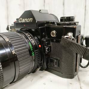 キャノン Canon A-1 一眼レフ フィルムカメラ マニュアルフォーカス レンズ3点 レンズフィルター9点 現状品 【11964の画像3