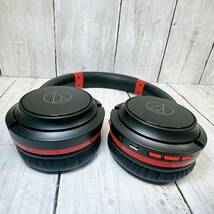 オーディオテクニカ audio-technica ATH-S200BT ワイヤレスヘッドホン Bluetooth ブラック×レッド 動作確認済 【14319_画像10