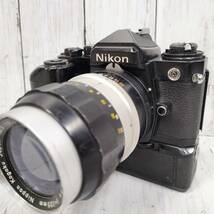 ニコン Nikon FE 一眼レフ フィルムカメラ モータードライブ ブラックボディ マニュアルフォーカス ジャンク品 【4149_画像1