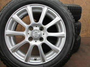 ★JOKER Flash + スタッドレス BRIDGESTONE BLIZZAK REVO GZ 175/65R15 4本セット[アクア ヤリス シエンタ（4穴） ノート フィット デミオ]