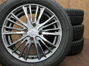 ★MiD BROCKEN DS45 + スタッドレス YOKOHAMA iceGUARD iG30 175/65R15 4本セット[アクア シエンタ ヴィッツ ノート フィット フリード]