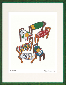ジークレー版画 額装絵画 yoridono 「Life on the chair」 太子