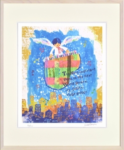 Art hand Auction 艺术微喷, 裱框画, 作者 Tatsuo Hari, 在城市中未找到, 许多诗歌, 艺术品, 印刷, 其他的