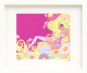 Art hand Auction Giclée-Druck gerahmtes Gemälde Suzuka Yoshida Fantasy Lip in vier Teile geschnitten, Kunstwerk, drucken, Andere