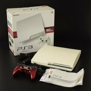 ▽494780 SONY PlayStation3 本体セット CECH-2500A 160GB 動作確認済 元箱あり ソニー プレイステーション3 PS3
