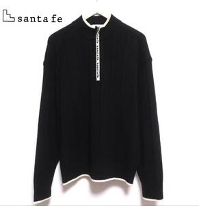 Beauty Santa Fe Santa Fe Wool Dellover Половина Zip Sweater Мужской носить простые черные джентльмены 50 размер, сделанные в Японии