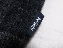 ARMANI COLLEZIONI アルマーニコレッツォーニ 立体リブニット 3D ウールセーター トップス メンズウエア 紳士 46サイズ ルーマニア製_画像4