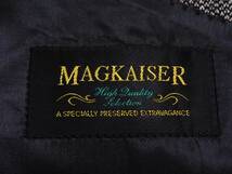 未使用に近い極美品 MAGKAISER CASHMERE 高級カシミヤ100％ テーラードジャケット メンズ ブレザー 紳士 BM 総裏地 2釦 ビジネス ゴルフ_画像5