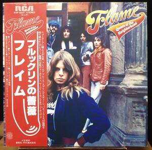 【HW011】FLAME 「Queen Of The Neighborhood (ブルックリンの薔薇)」,77 JPN(帯) 白ラベル見本盤　★女性ロック・ボーカル/ハード・ロック