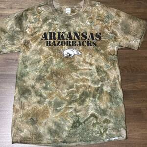 ◎NCAA FBS アーカンソー大学フットボールチーム アメフト Tシャツ Arkansas Razorbacks footbal shirt