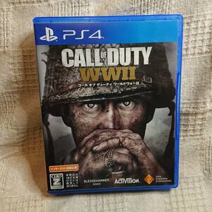 美品[Zr] PS4 Play Station 4 　コール オブ デューティ Call of Duty WWII　定形外郵便250円発送