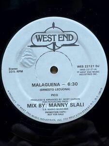 Pico - Malaguena West End Records - WES 22121 DJ フォーマット：Vinyl ,12 ,33 1/3 RPM, Single, Promo ,Stereo US 1979