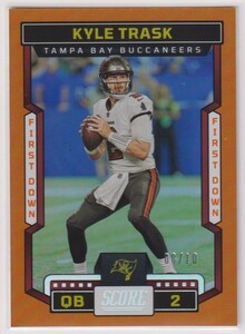 NFL KYLE TRASK 2023 PANINI SCORE FOOTBALL TAMPA BAY BUCCANEERS No.62 First Down /10 枚限定 カイル・トラスク バッカニアーズ