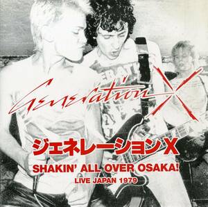 A00575087/LP/ジェネレーションX (GENERATION X)「Shakin All Over Osaka! Live Japan 1979 (2001年・HR-010・パンク・PUNK)」