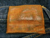 40's LEVI'S 501XX 47モデル 前期 片面タブ 革パッチ W34×L33 _画像4