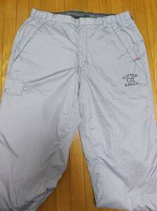 CUTTER&BUCK カッターアンドバック カッター&バック ゴルフパンツ ロングパンツ 防寒パンツ 中綿パンツ 格子柄 グレー LL 2L メンズ 特大