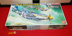 未組立品【 アメリカ軍 ノースアメリカン P51D ムスタング ( BANDAI ) 】1:24 ＞第二次世界大戦 太平洋戦争 日本軍 ナチスドイツ