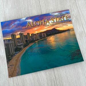 ハワイ風景写真 フォトカレンダー ALOHA STATE THE GATHERING PLACE 2024年 令和6年 壁掛けカレンダー未使用品 ビーチ 海外風景 絶景