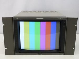 SONY 14型トリニトロンビデオモニター PVM-D14L5DJ コンポジット コンポーネント ジャンク *392457