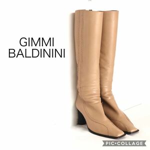 GIMMI BALDININI ミルクティーベージュブーツ　35 