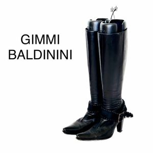 使用2〜3回★GIMMI BALDININI 黒ロングブーツ36