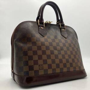 384 1円スタート LOUIS VUITTON　ルイヴィトン アルマ　ダミエ　ハンドバッグ　ブラウン　