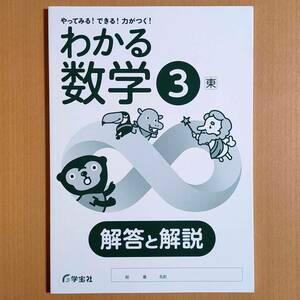 令和5年度対応「わかる数学 3年 東京書籍版【生徒用】解答と解説」学宝社 ワーク 答え 新しい数学 東書 東.