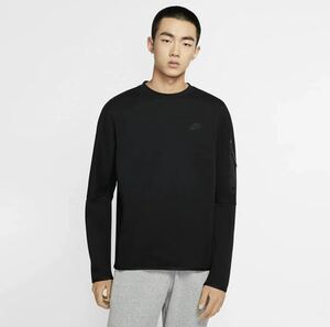 【値下】NIKE TECH FLEECE CREWトレーナー 黒 ブラック XXL ナイキ テックフリース クルーネック スウェット CU4506-010