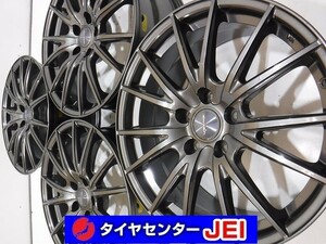 18インチ Weds VELVA SPORT 8J ＋45 114.3 新型ノア・ヴォクシー等に 中古アルミホイール【4本】送料無料(AA18-0456）