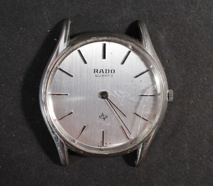 RADO ラドー 717.9016.2 ラウンド シルバー バーインデックス クオーツ メンズ 腕時計 現状品