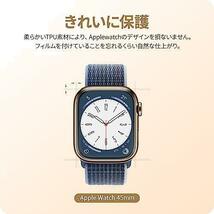 【6枚組】 NIMASO フィルム 45mm Apple Watch series 8 / 7 対応 apple watch 8 / 7 保護フィルム アップルウォッチ 用 NSW21J362_画像5